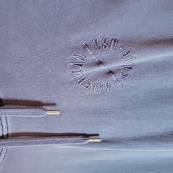 Men's American Eagle Pullover Short Sleeve Hoodie Blue, Distressed, Size: Small - Picture 5 of 6